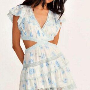 LoveShackFancy Women's Blue and White Dresses